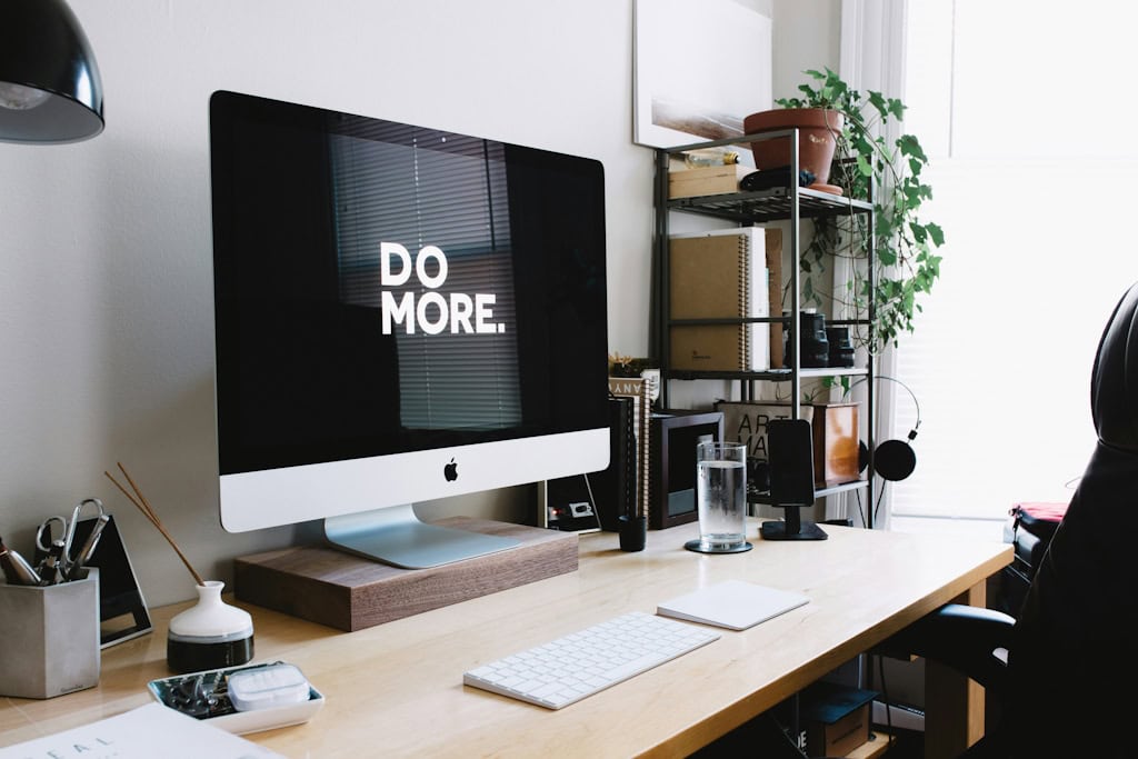 Homeoffice mit iMac